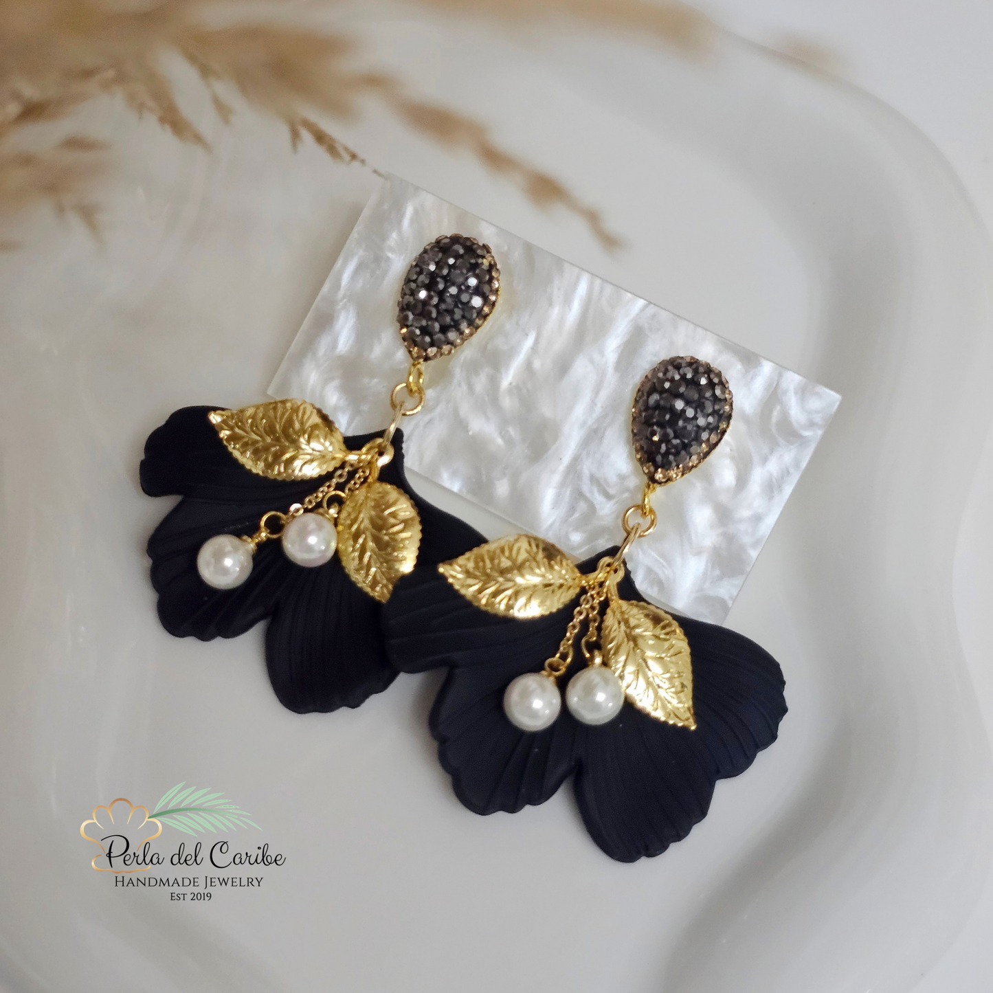 Black & Gold Earrings