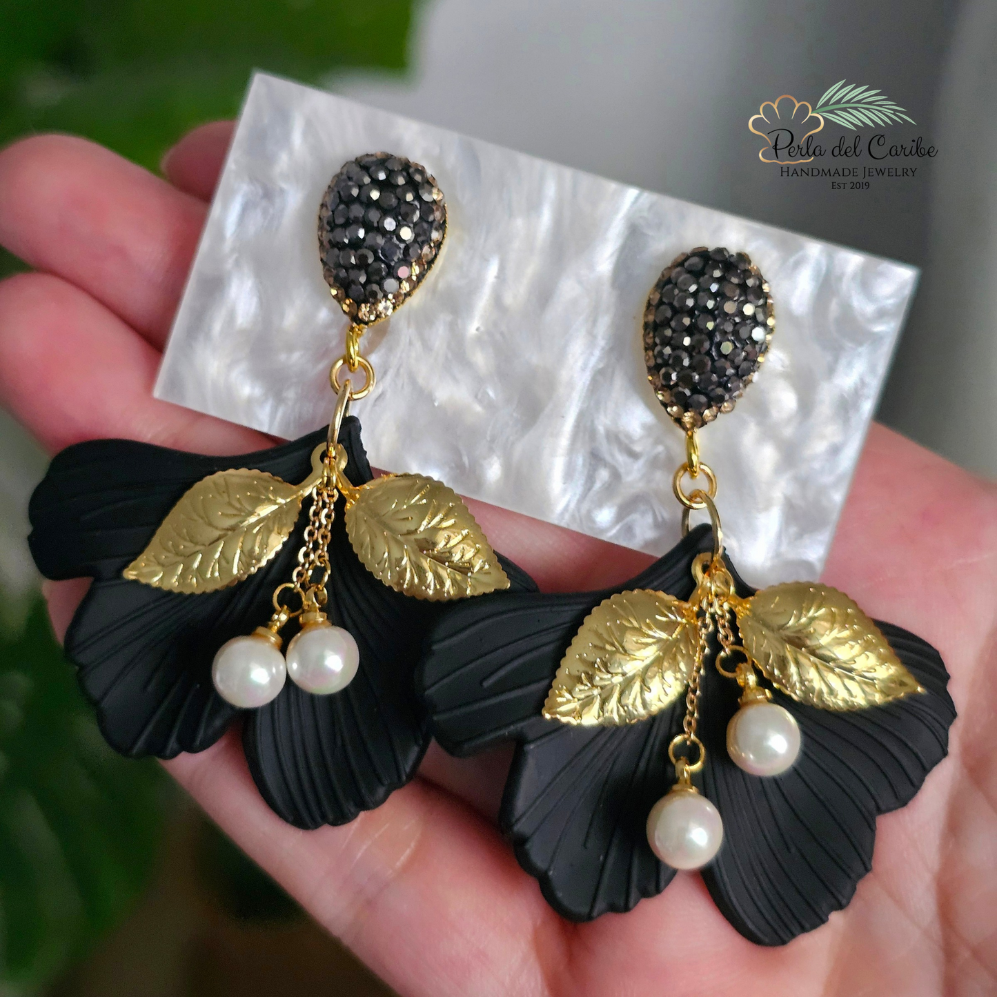 Black & Gold Earrings