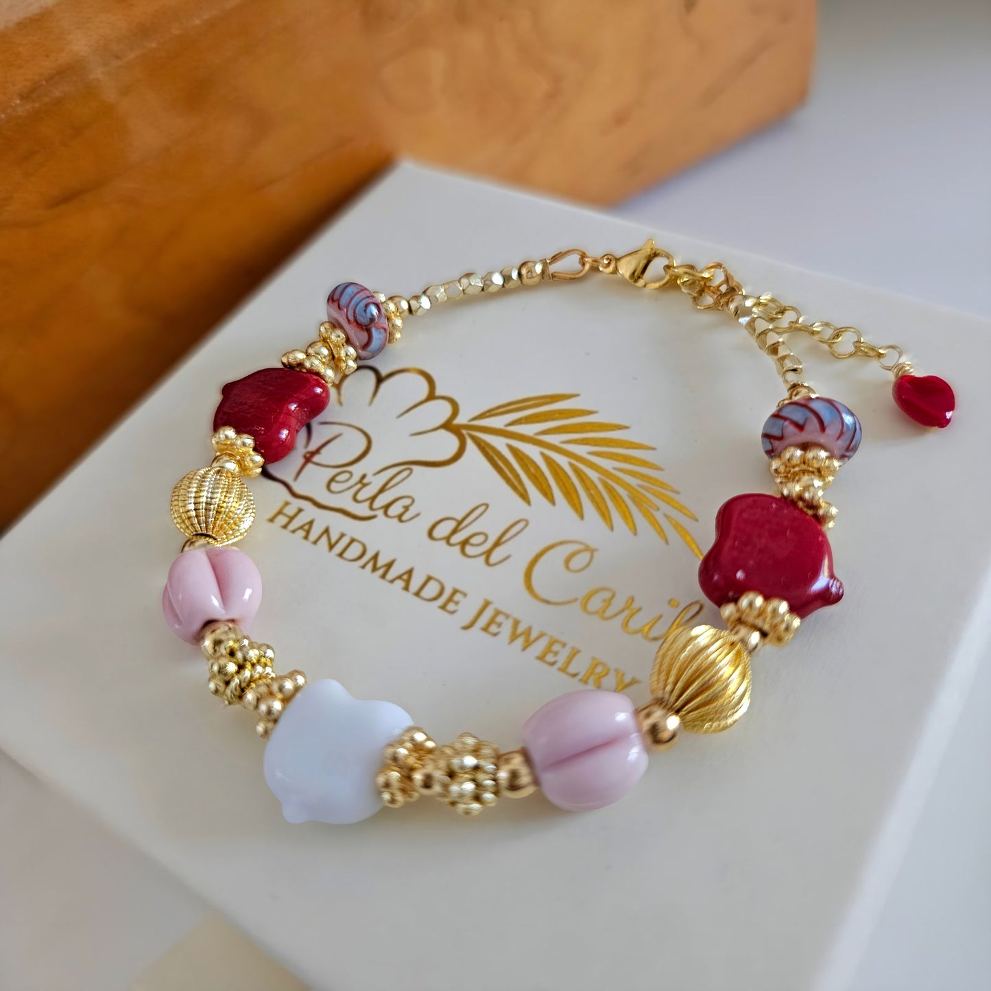 Murano Heart Bracelet