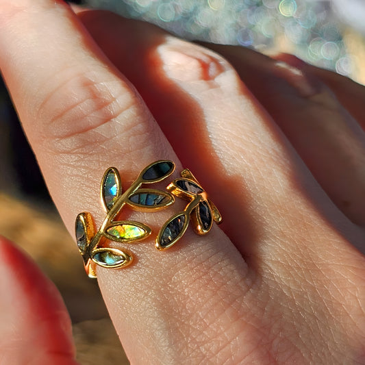 Abalone Shell Ring