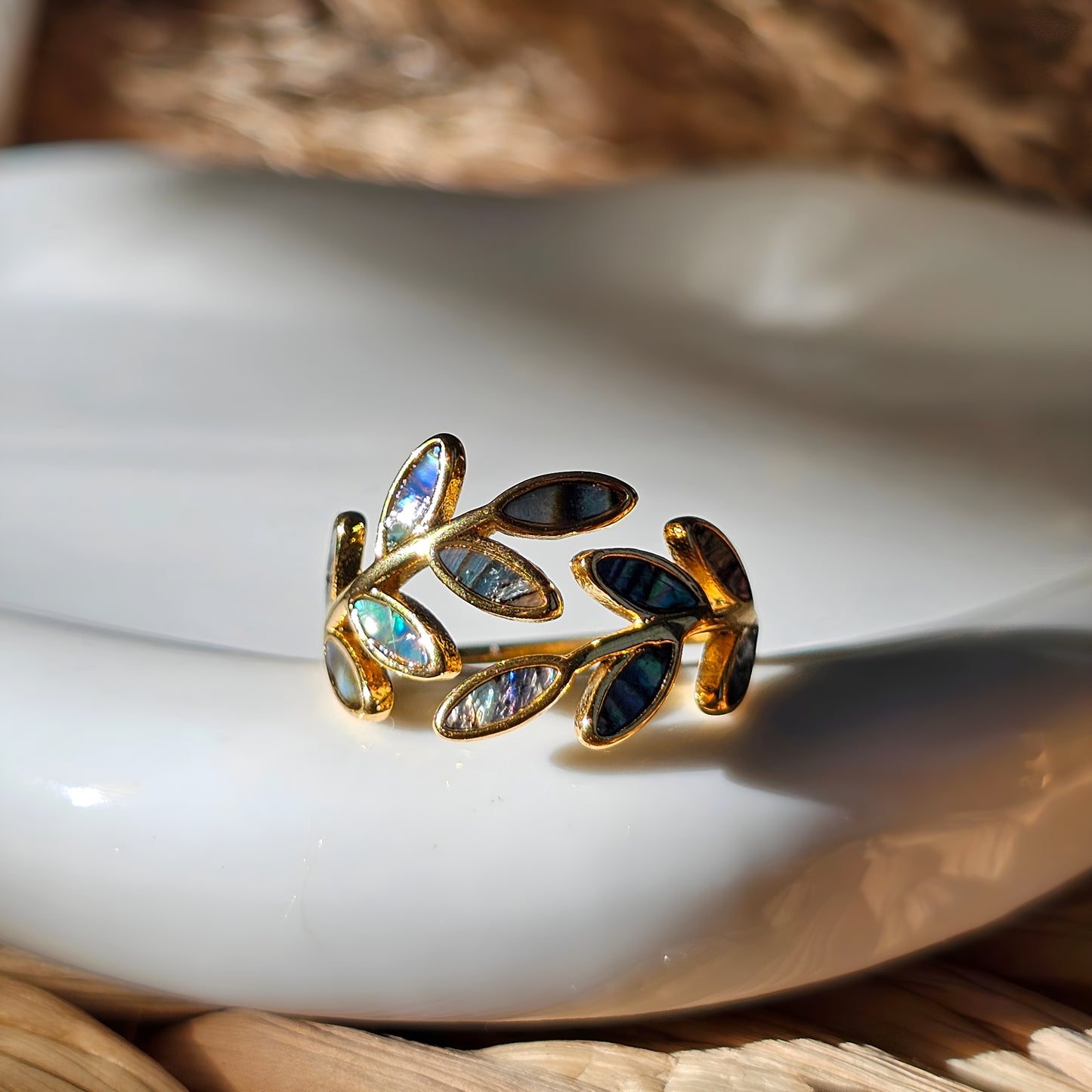 Abalone Shell Ring