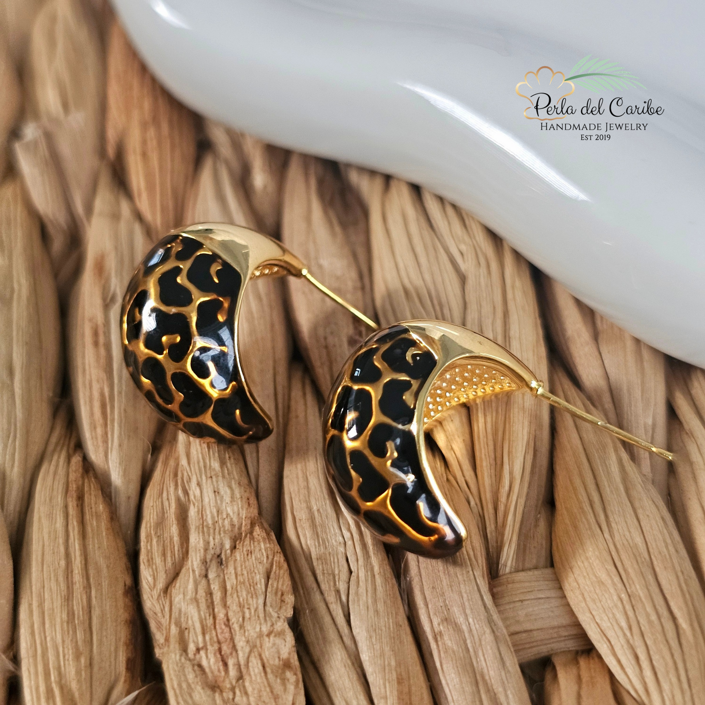 Animal Print Drop Earrings