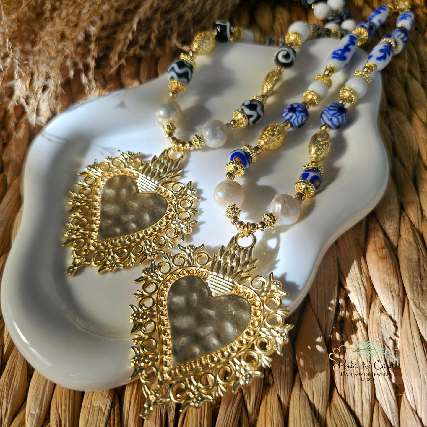 Sacred Heart Murano Necklace