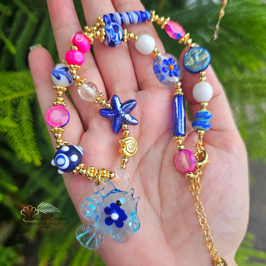 Flower Fish Necklace
