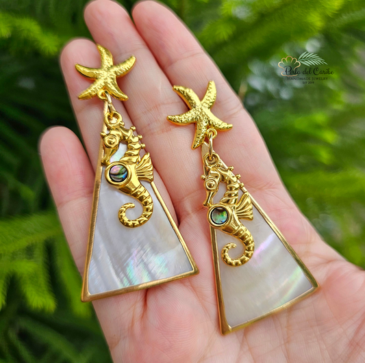 Seahorse Starfish Earrings