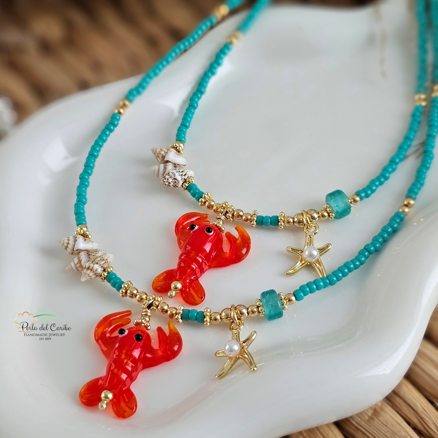 Larry the Lobster / Sebastian Crab 2.0 Necklace