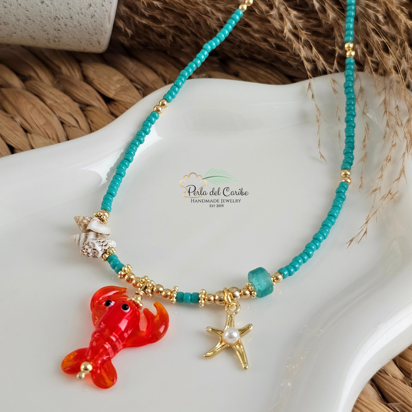 Larry the Lobster / Sebastian Crab 2.0 Necklace
