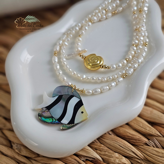Angel Fish Pearl Necklace
