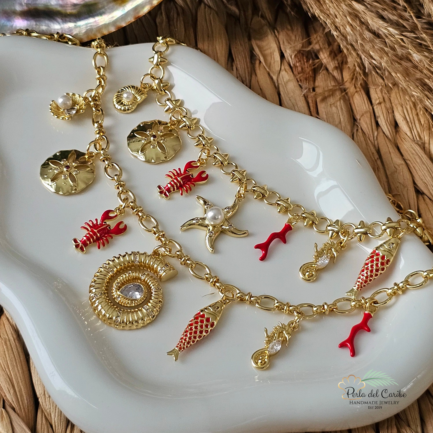 Summer Multi Charm Necklace
