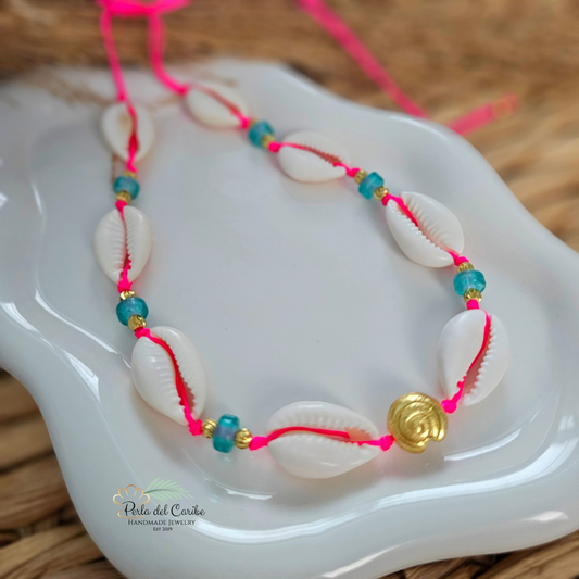 Cowrie Shell Adjustable Necklace