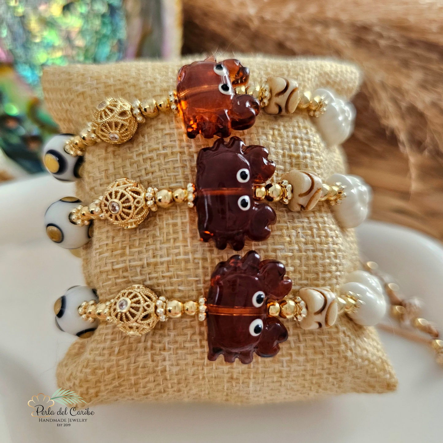 Brown Crab Adjustable Bracelet