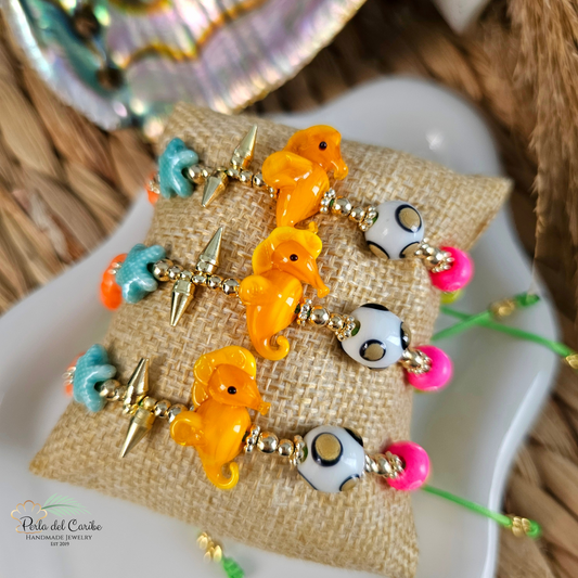 Yellow Seahorse Bracelet