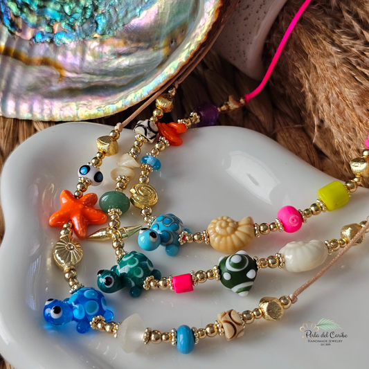 Turtle Cord Adjustable Necklace