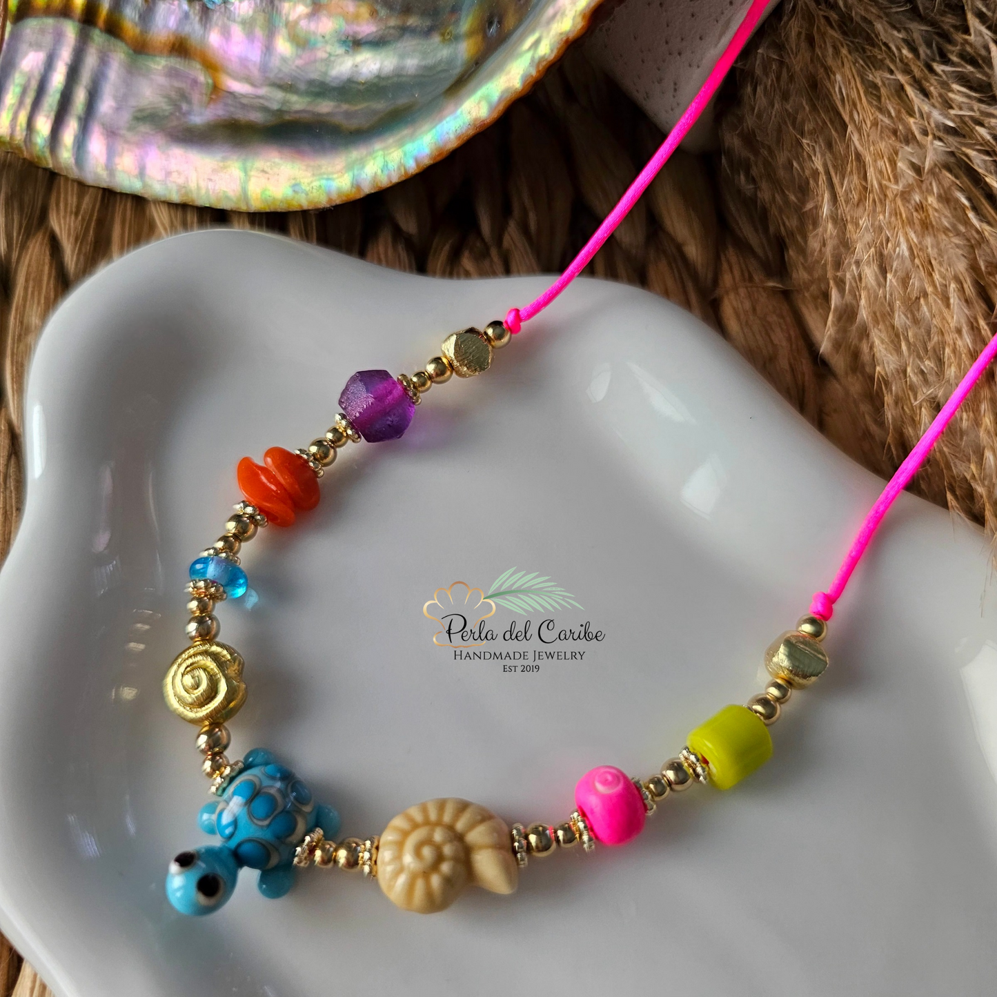 Turtle Cord Adjustable Necklace