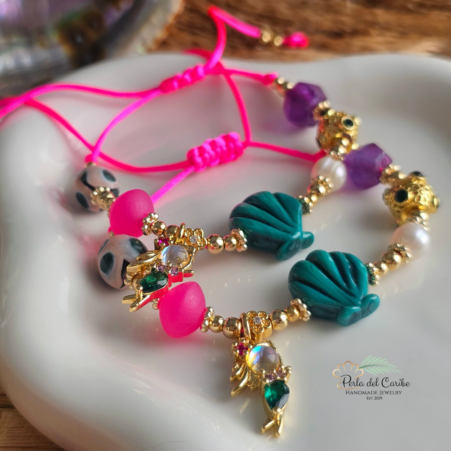 Opal Mermaid Seashell Bracelet
