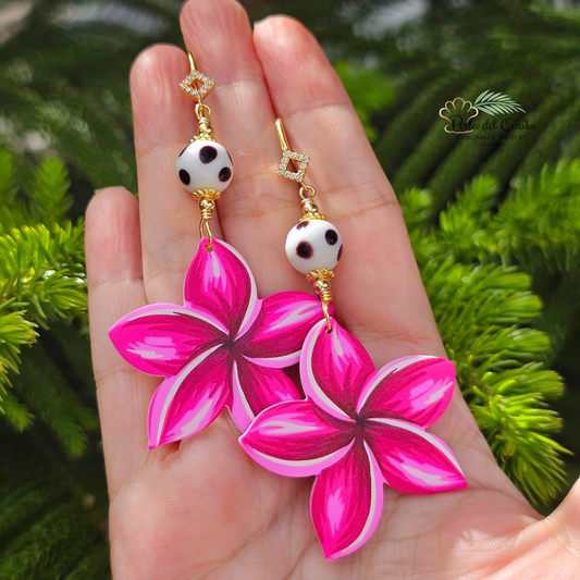 Plumeria Earrings