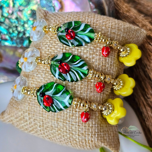 Blooming LadyBug Bracelet