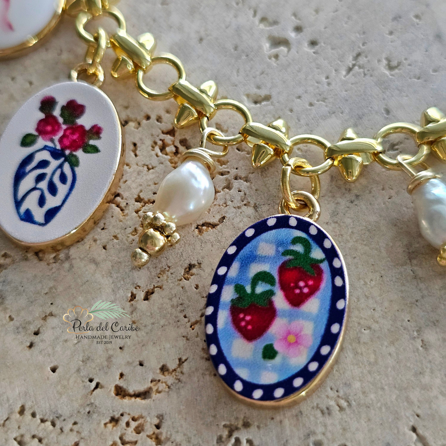 Vintage Multi Charm Necklace (Coquette)