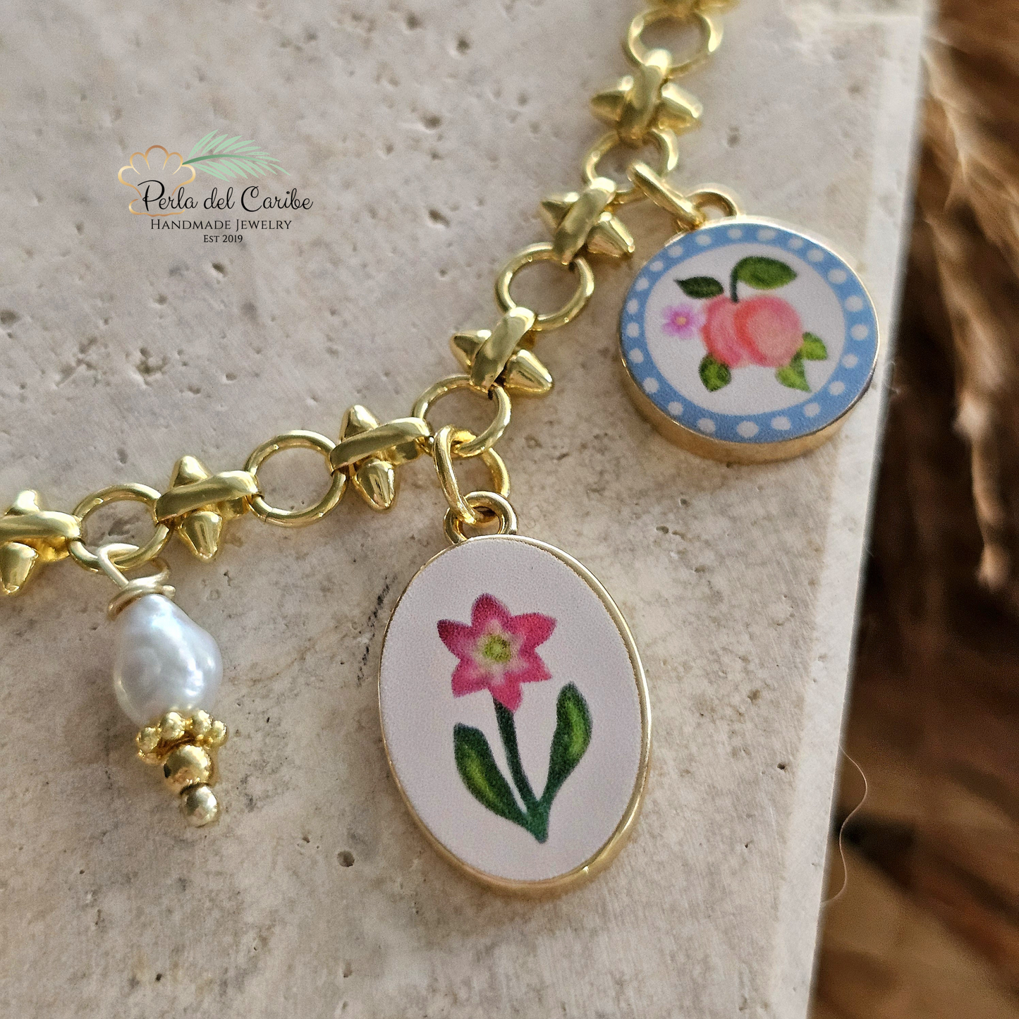 Vintage Multi Charm Necklace (Coquette)