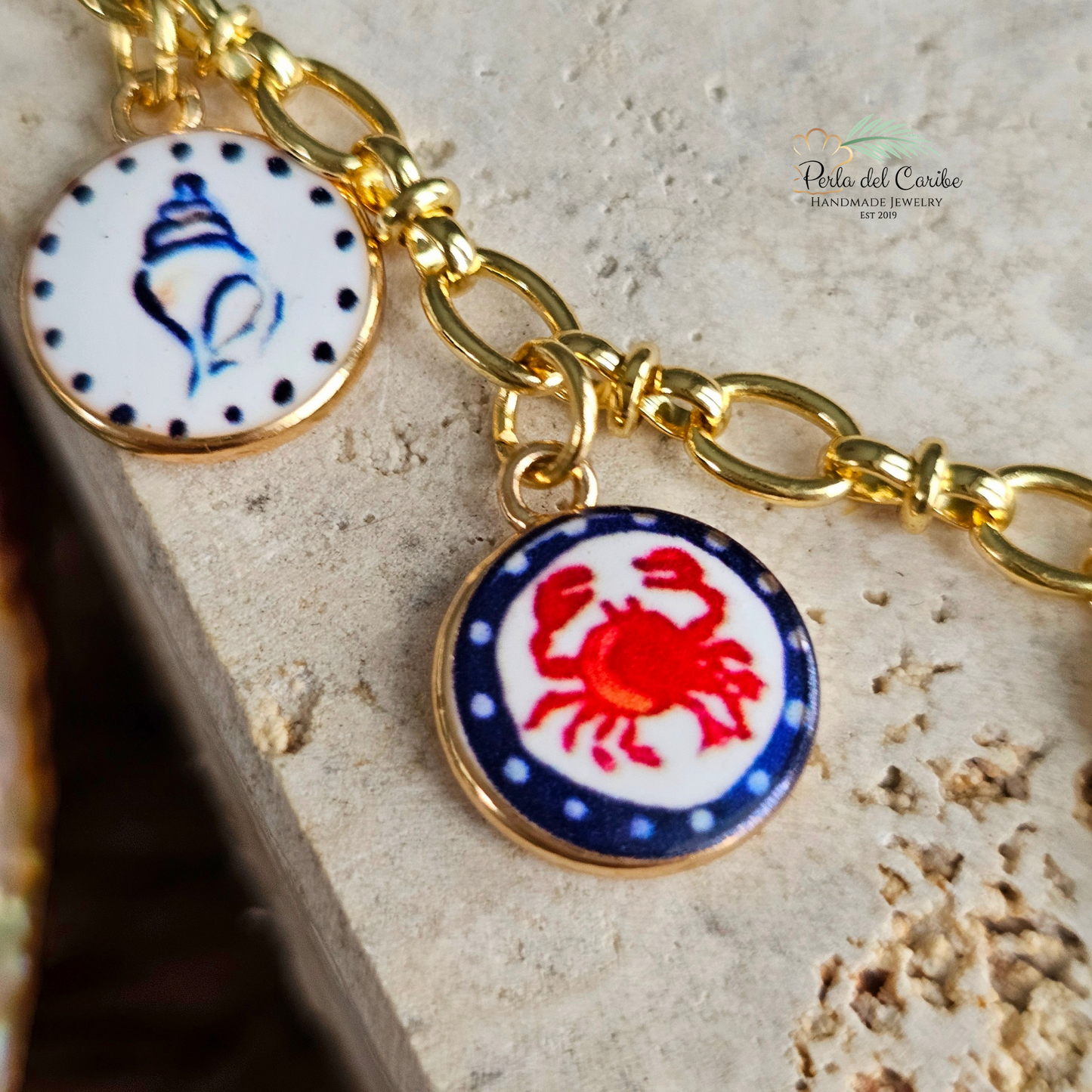 Vintage Multi Charm Necklace (Sardine)