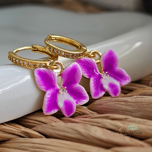 Mini Orchid Hoops