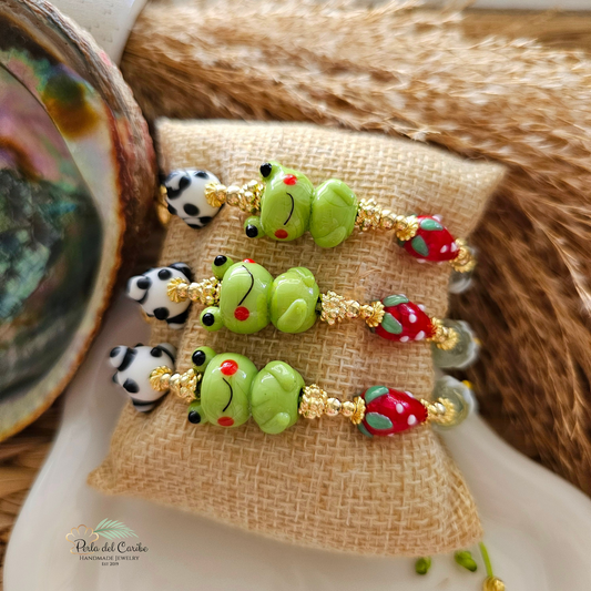Froggy Murano Bracelet