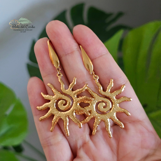 Golden Sun Earrings