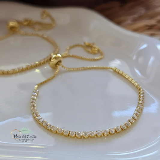 Zirconia Adjustable Bracelet