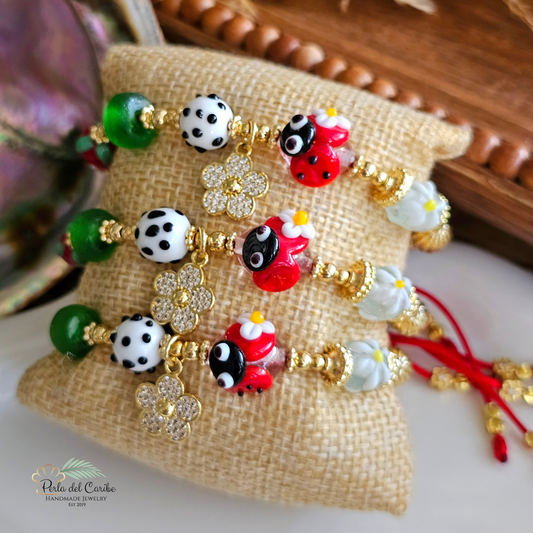 Ladybug Margarita Adjustable Bracelet