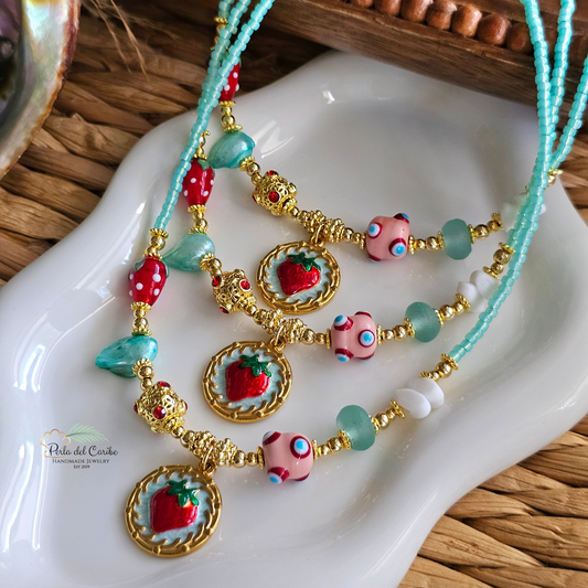 Vintage Strawberry Choker