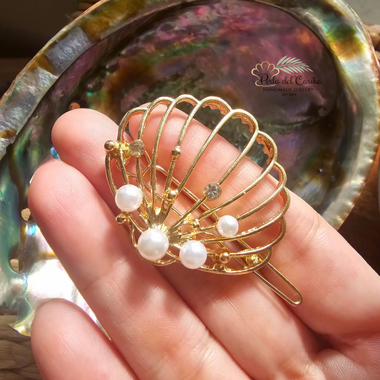 Seashell Hair Clips