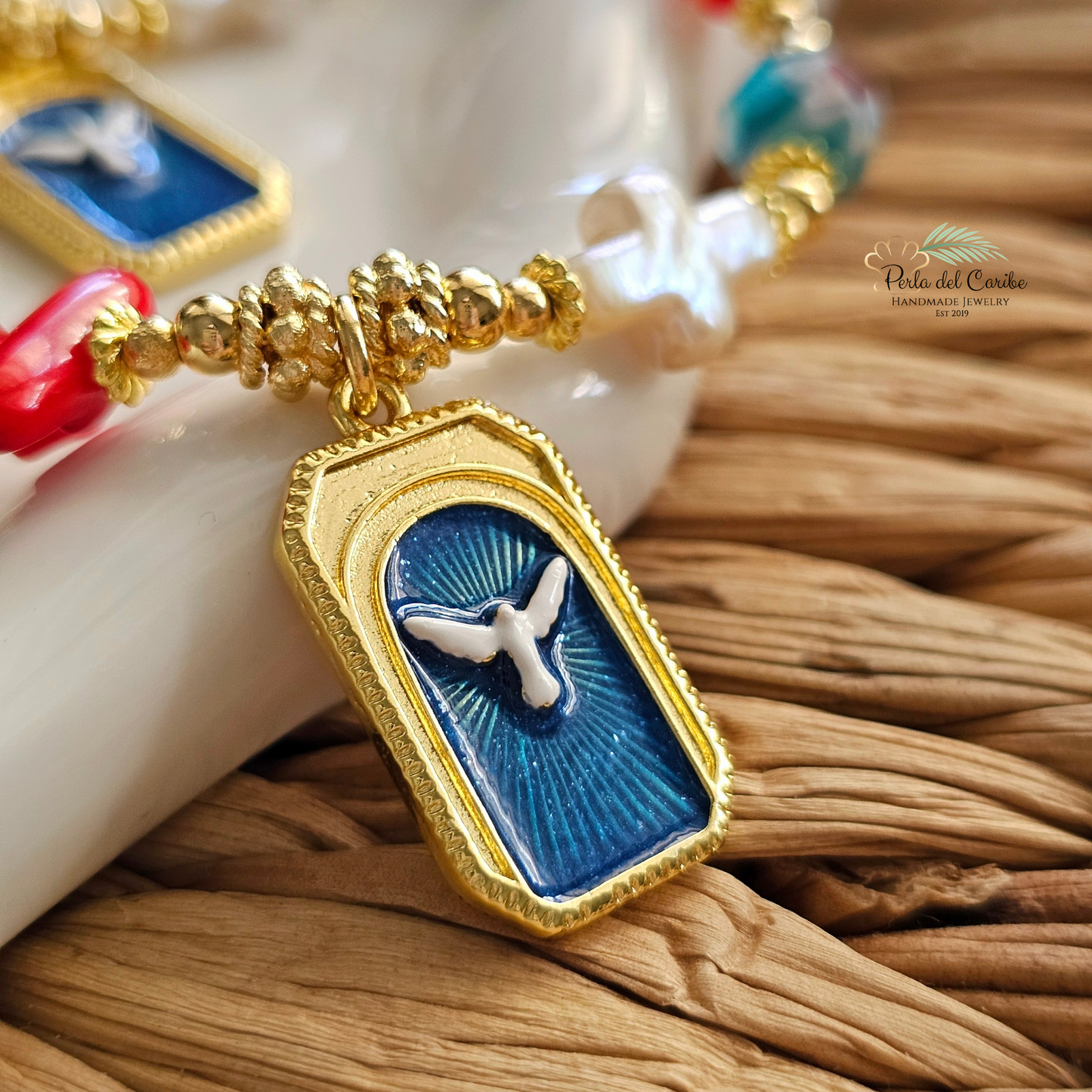 Espíritu Santo Millefiori Necklace