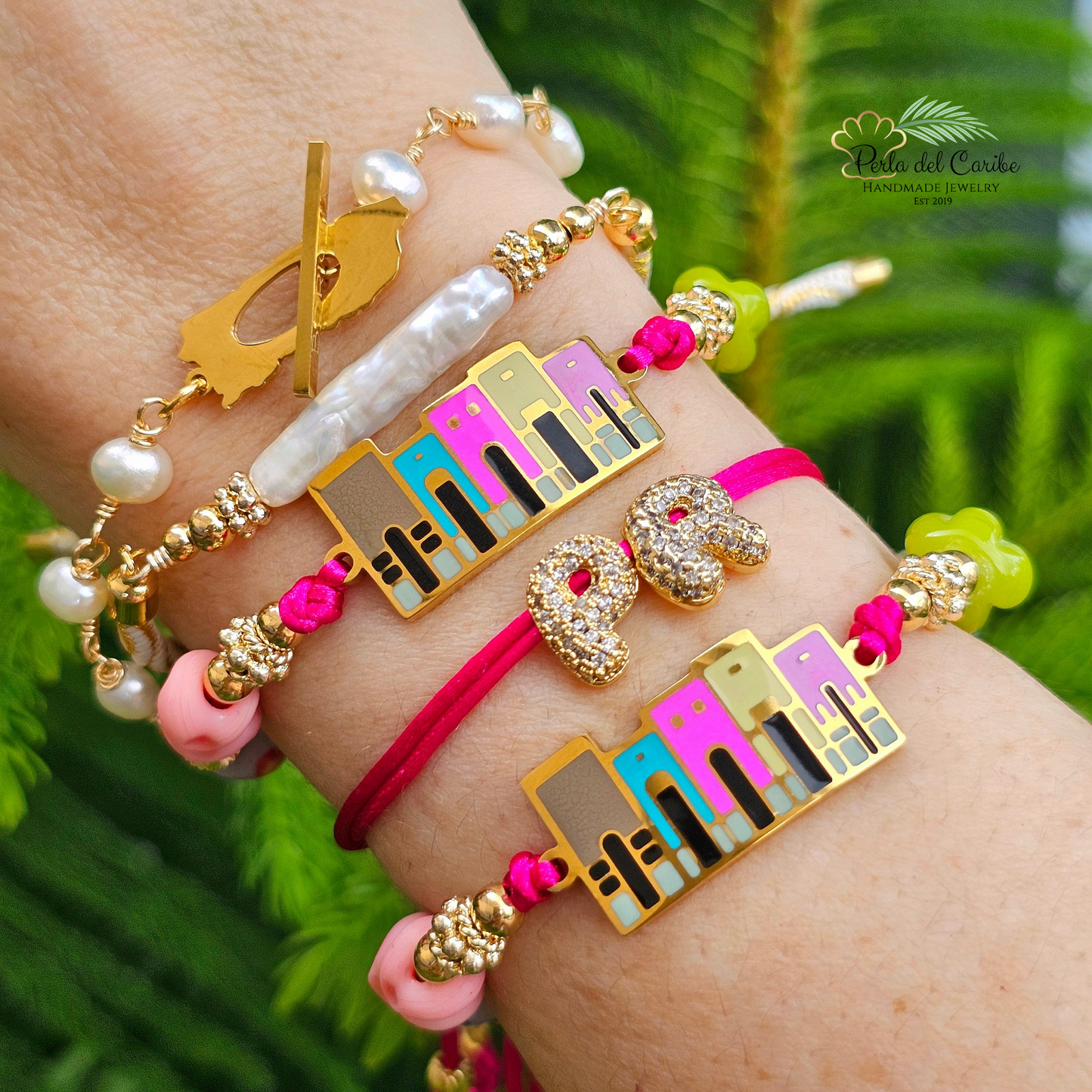 Puerto Rico Map Wired Bracelet