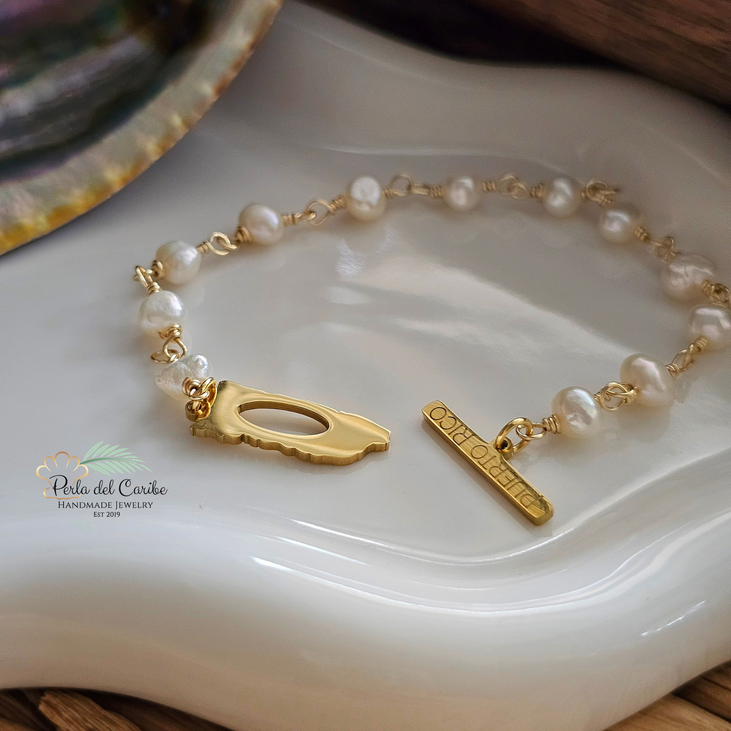 Puerto Rico Map Wired Bracelet