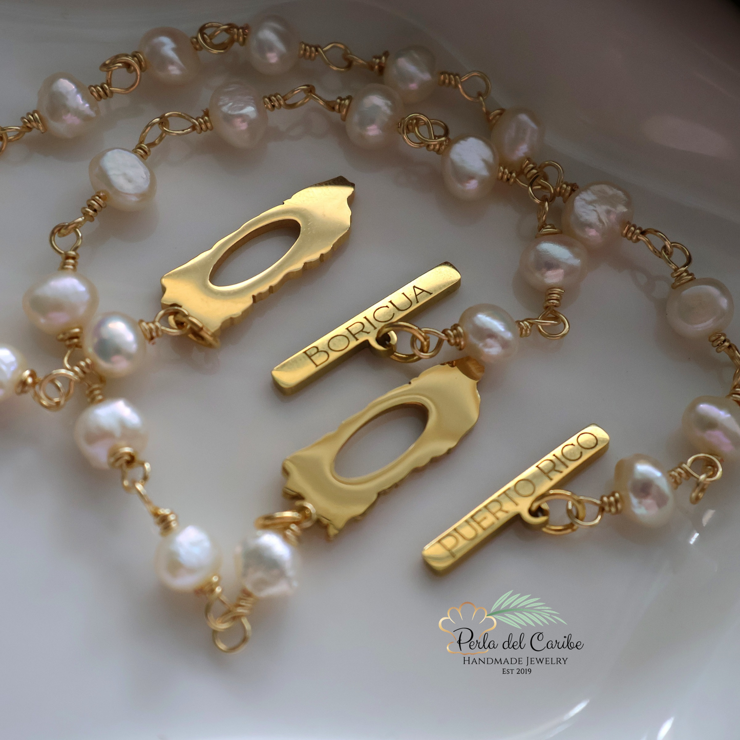 Puerto Rico Map Wired Bracelet