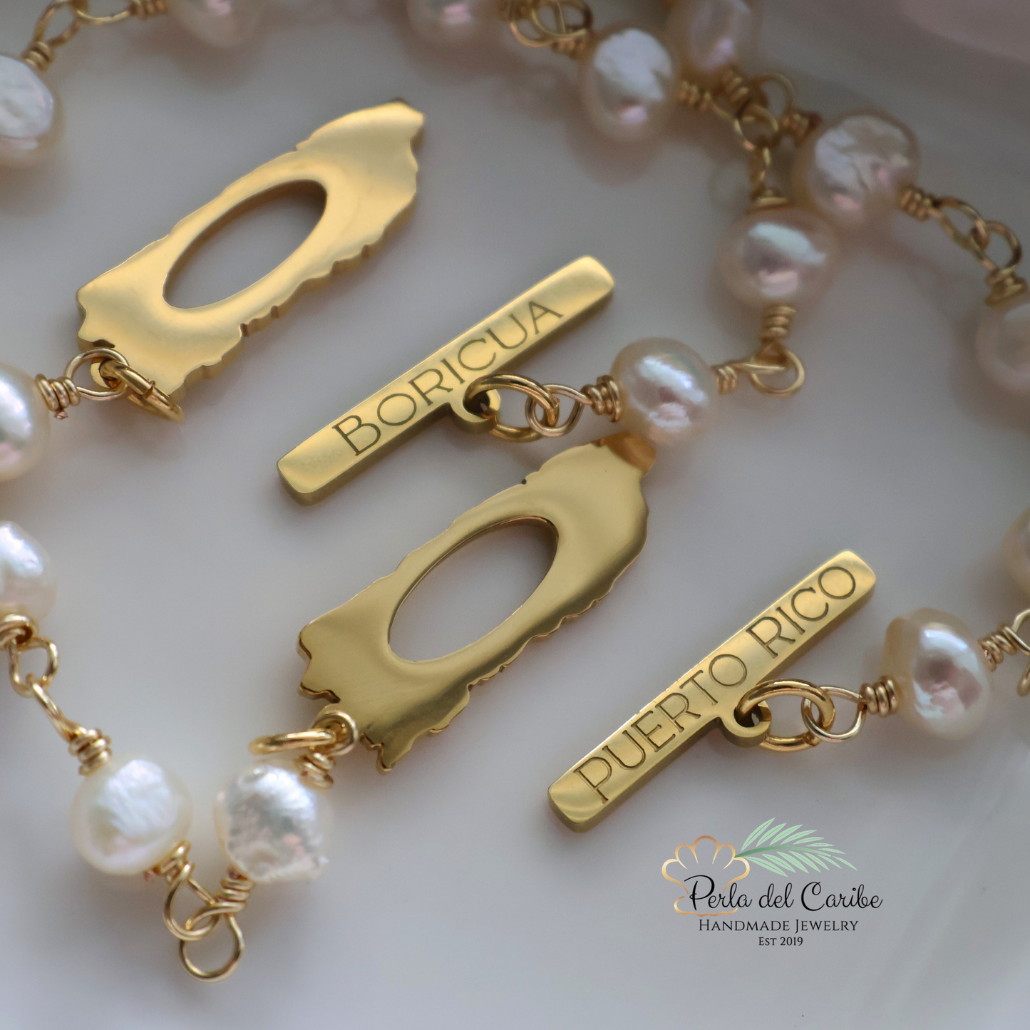 Puerto Rico Map Wired Bracelet