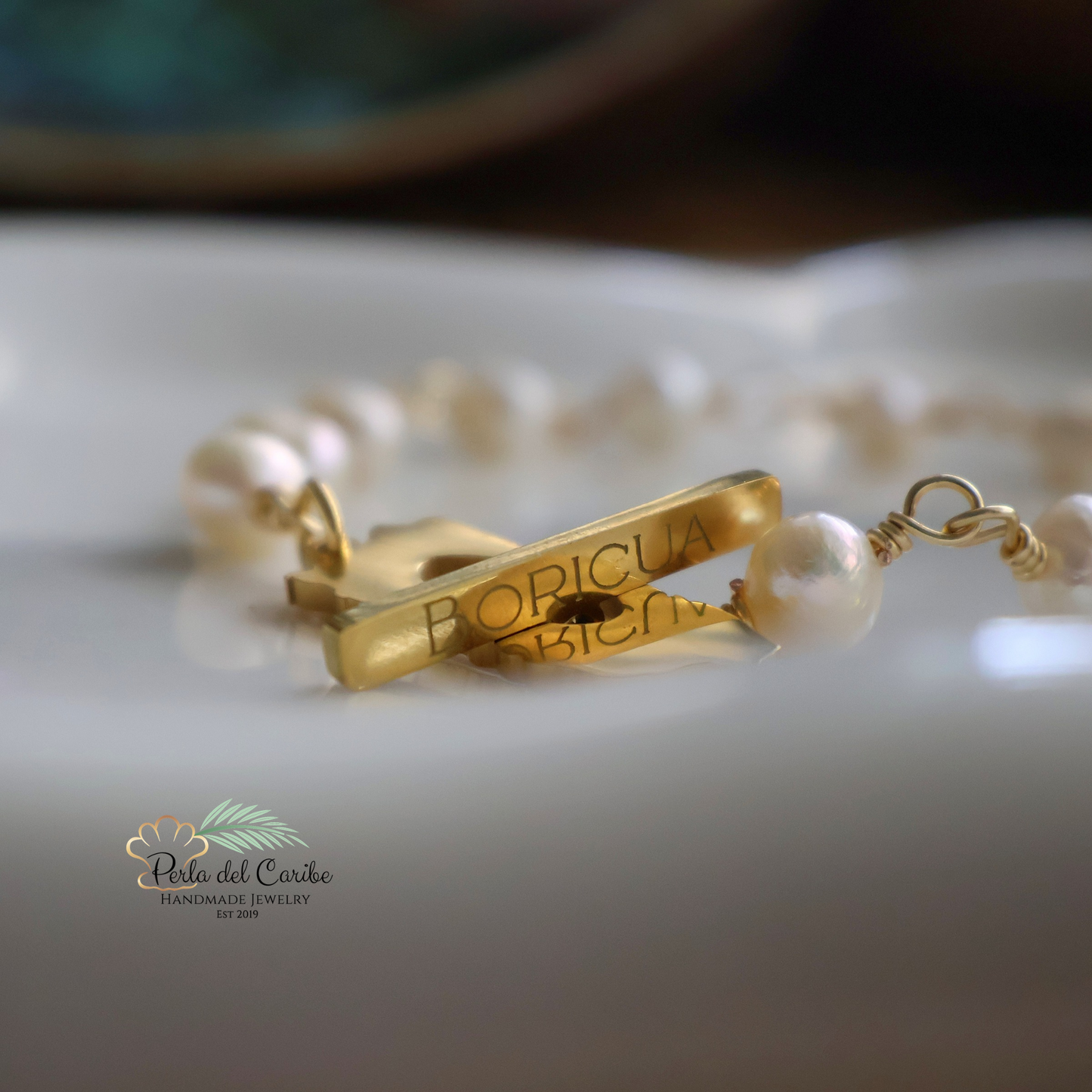 Puerto Rico Map Wired Bracelet