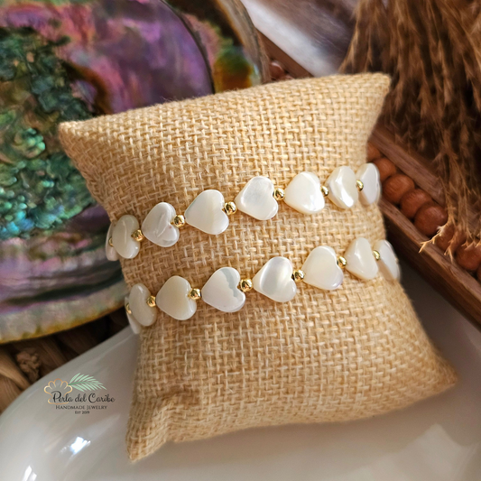 Madre Perla Heart Bracelet