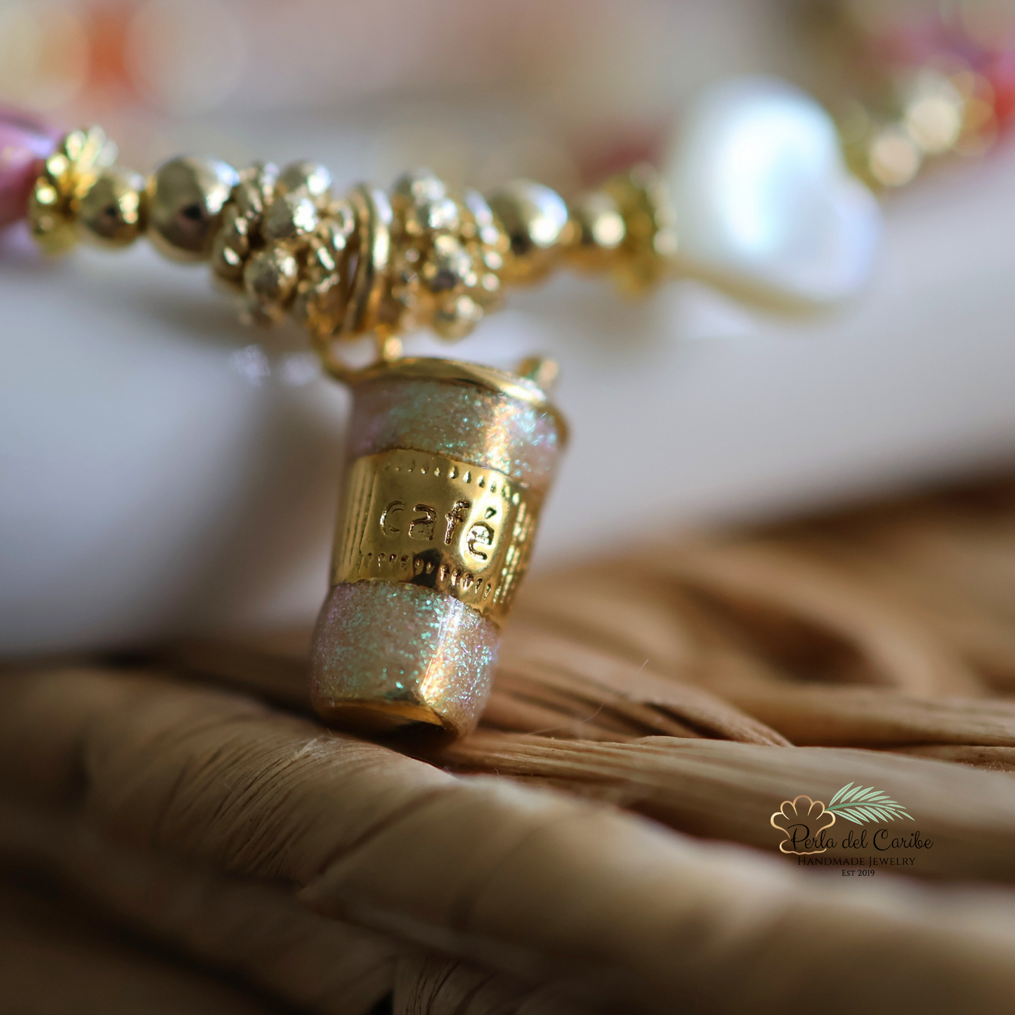 Glitter Latte Necklace