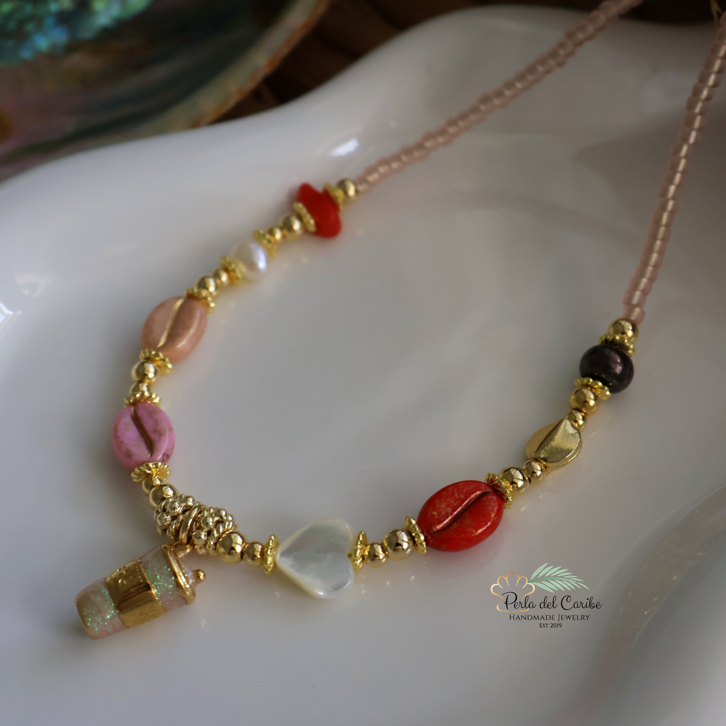 Glitter Latte Necklace