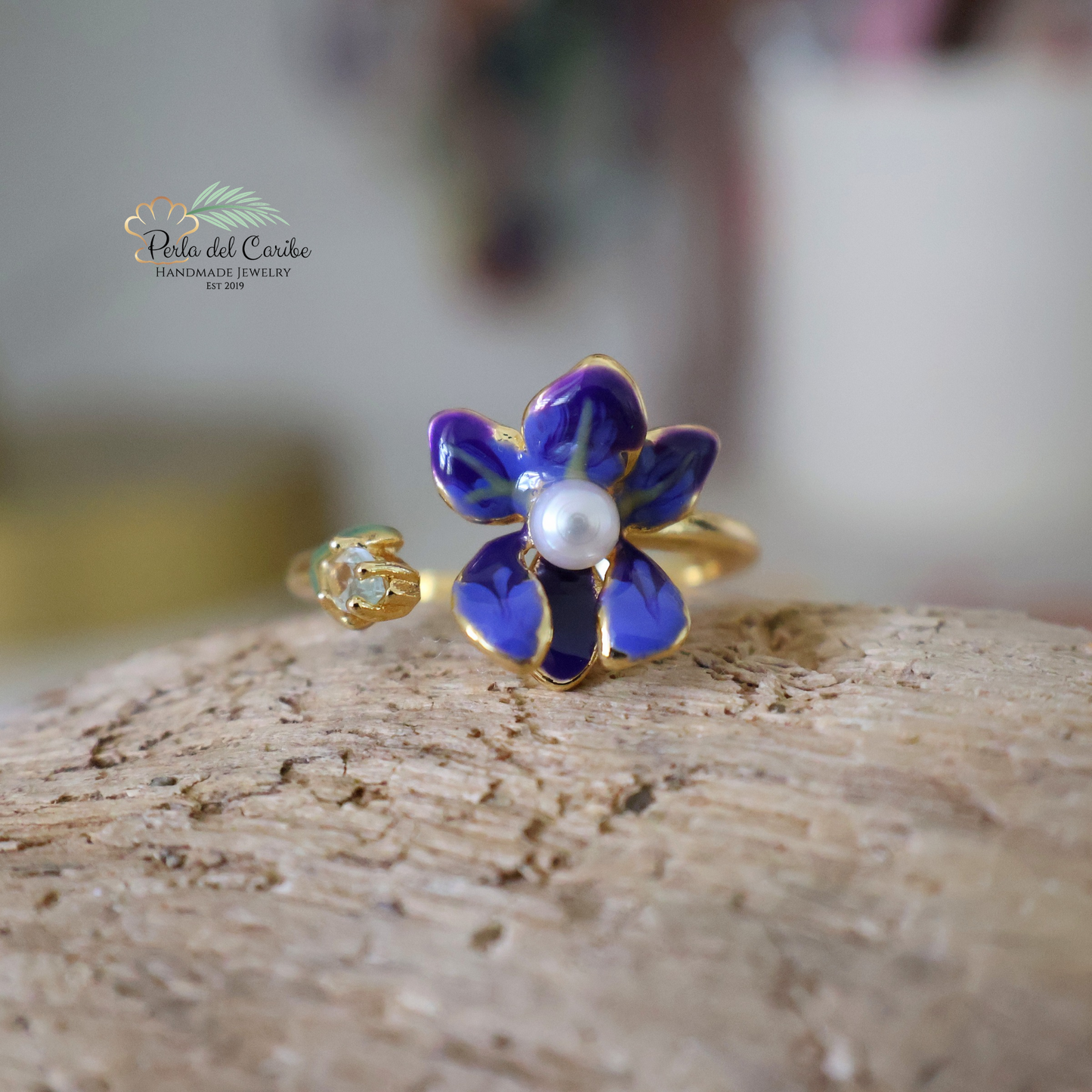 Orchid Pearl Ring