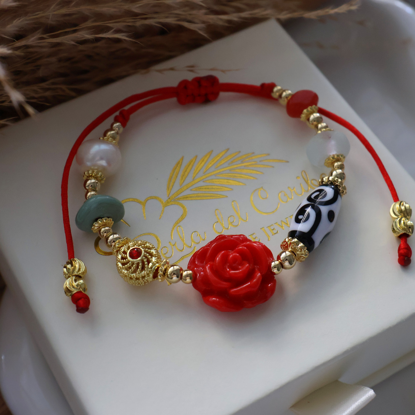 Red Rose Murano Bracelet