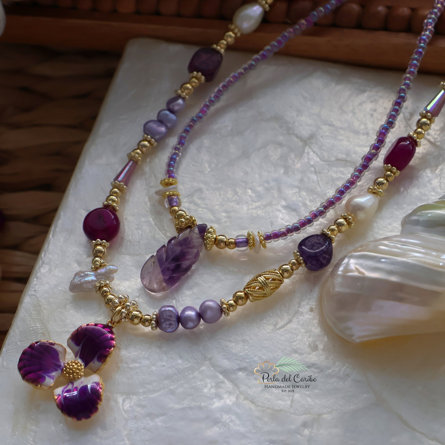 Velvet Orchid Necklace