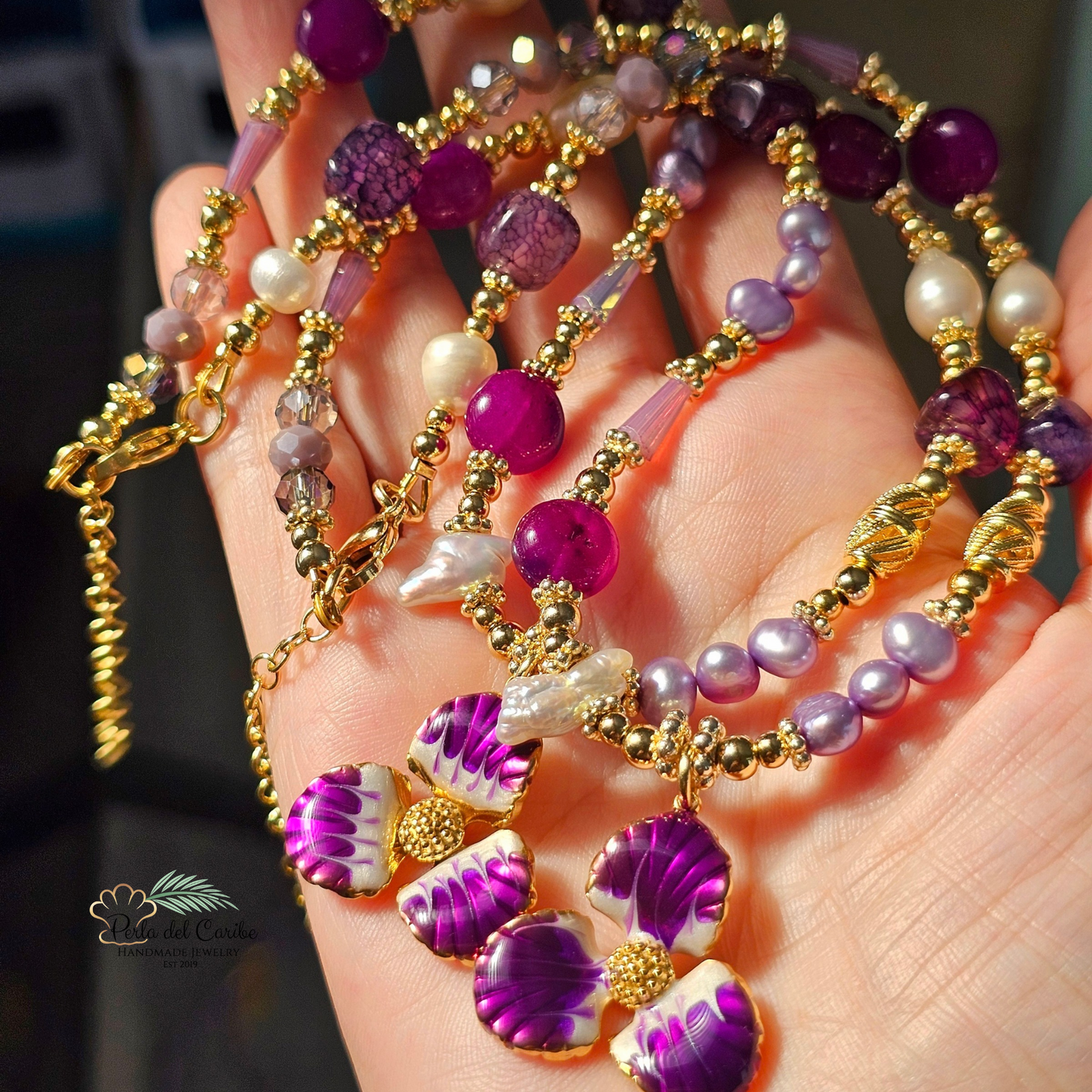 Velvet Orchid Necklace