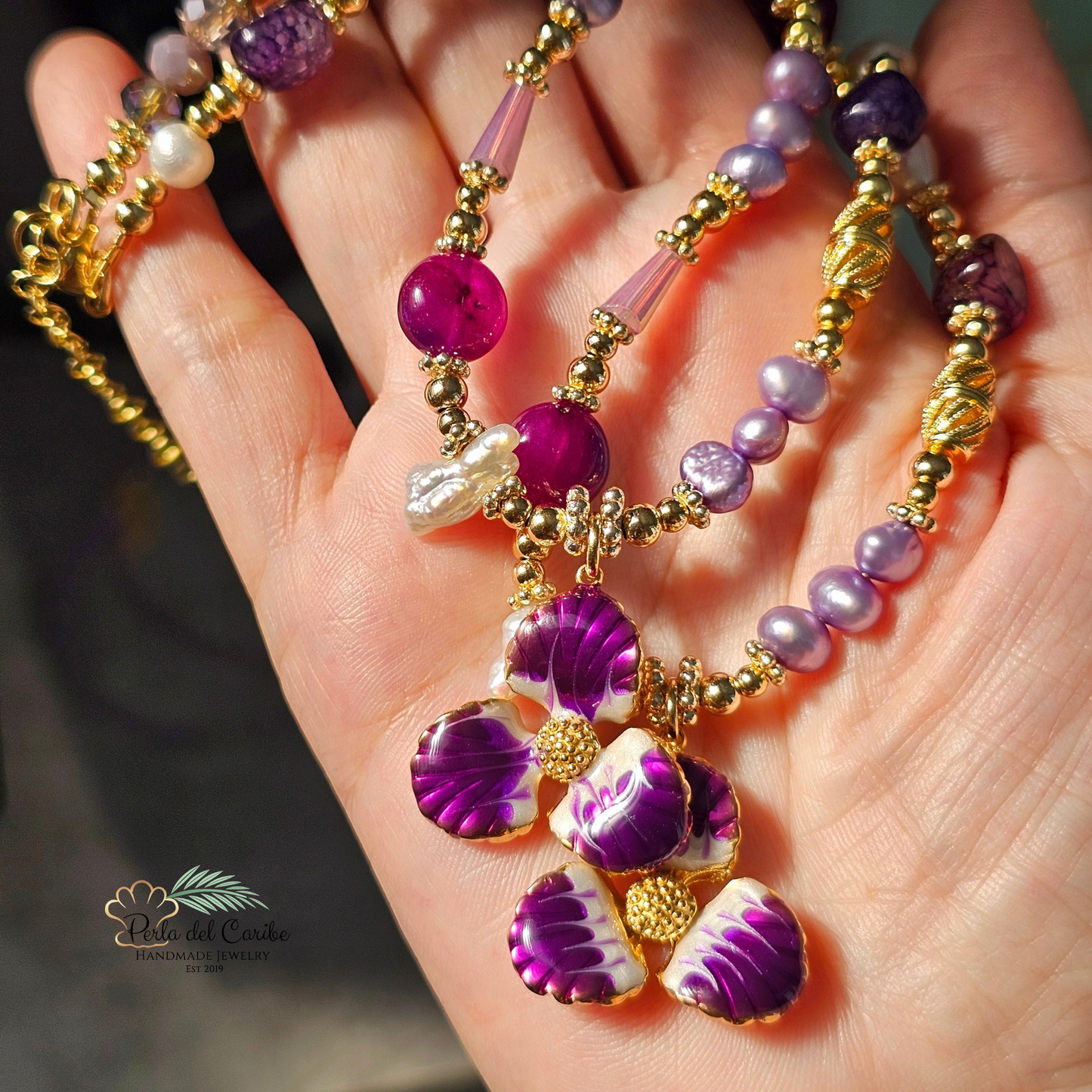 Velvet Orchid Necklace