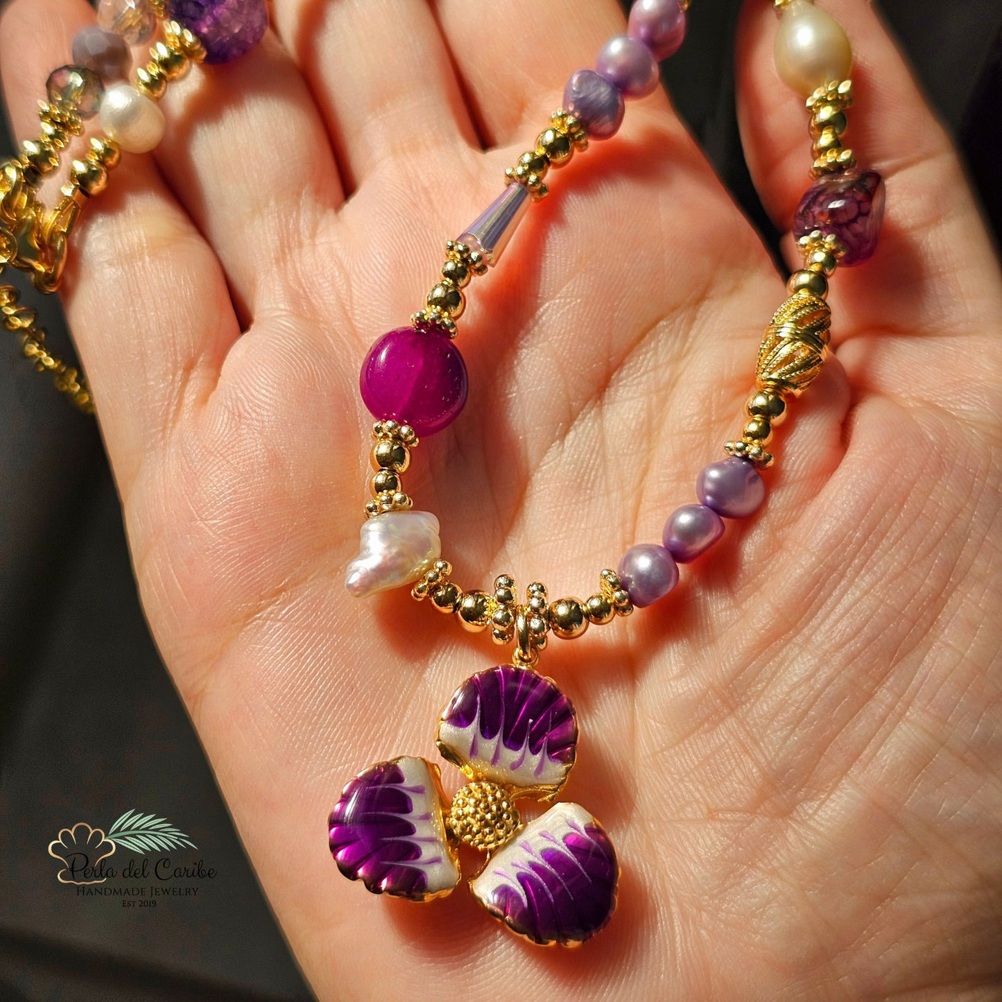 Velvet Orchid Necklace