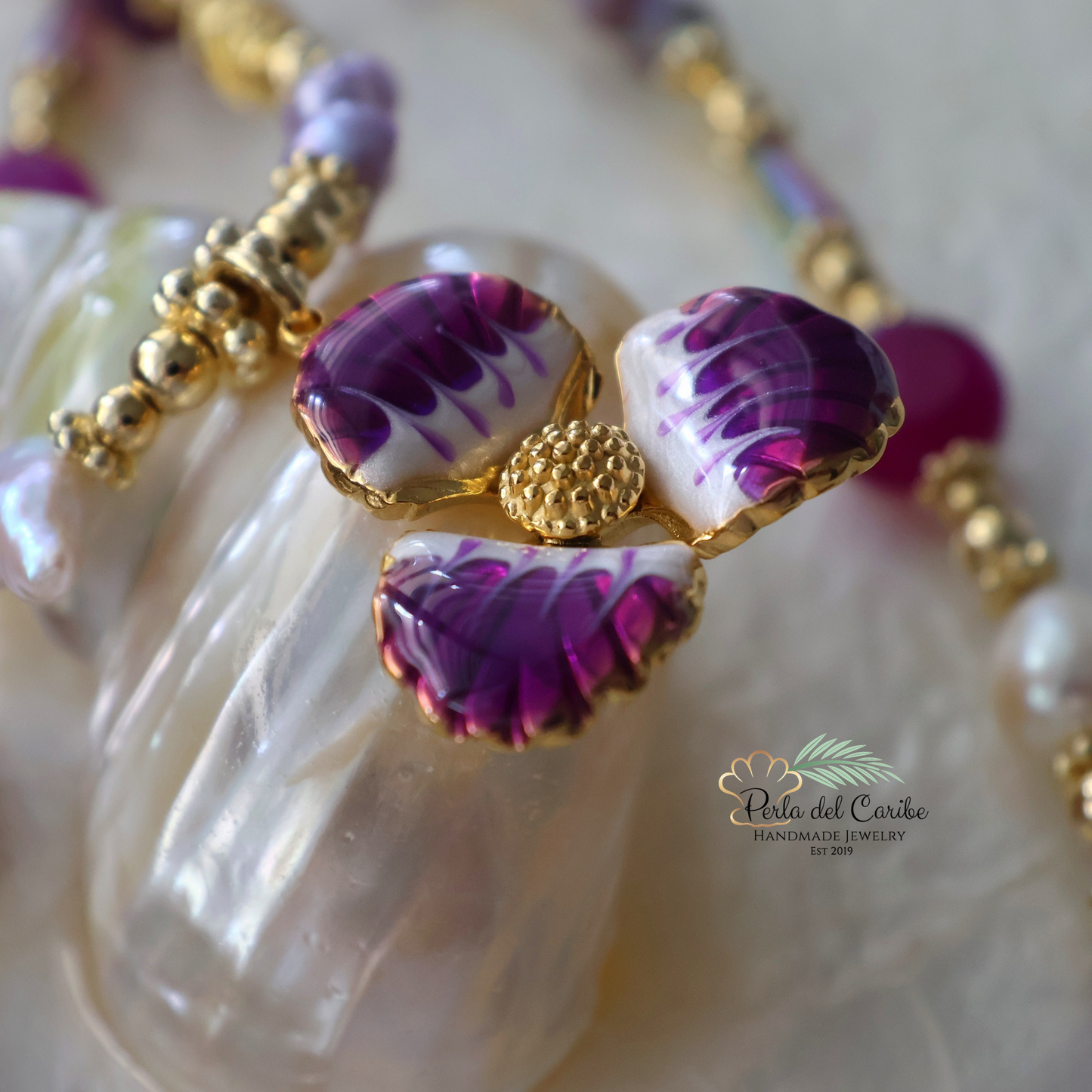 Velvet Orchid Necklace