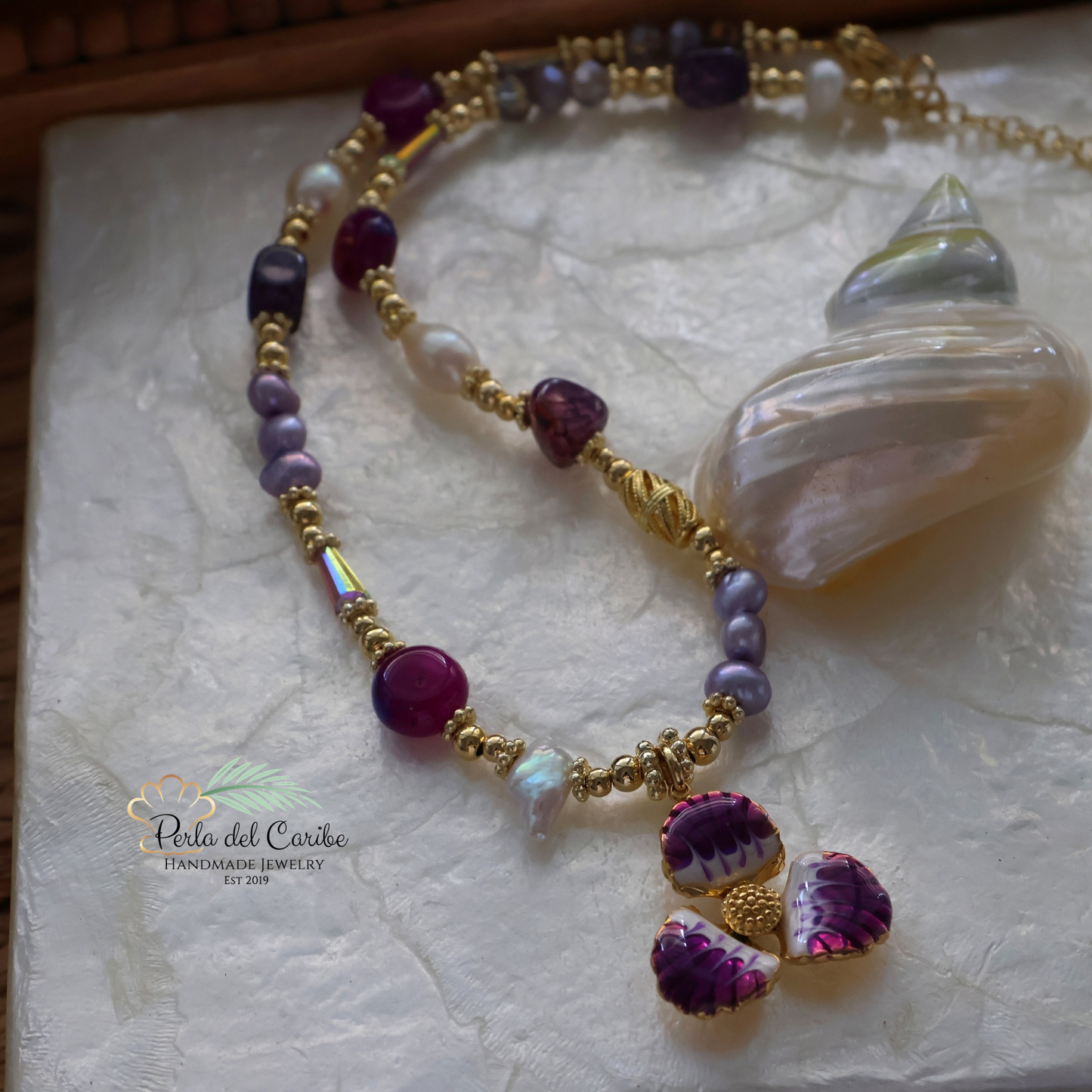 Velvet Orchid Necklace