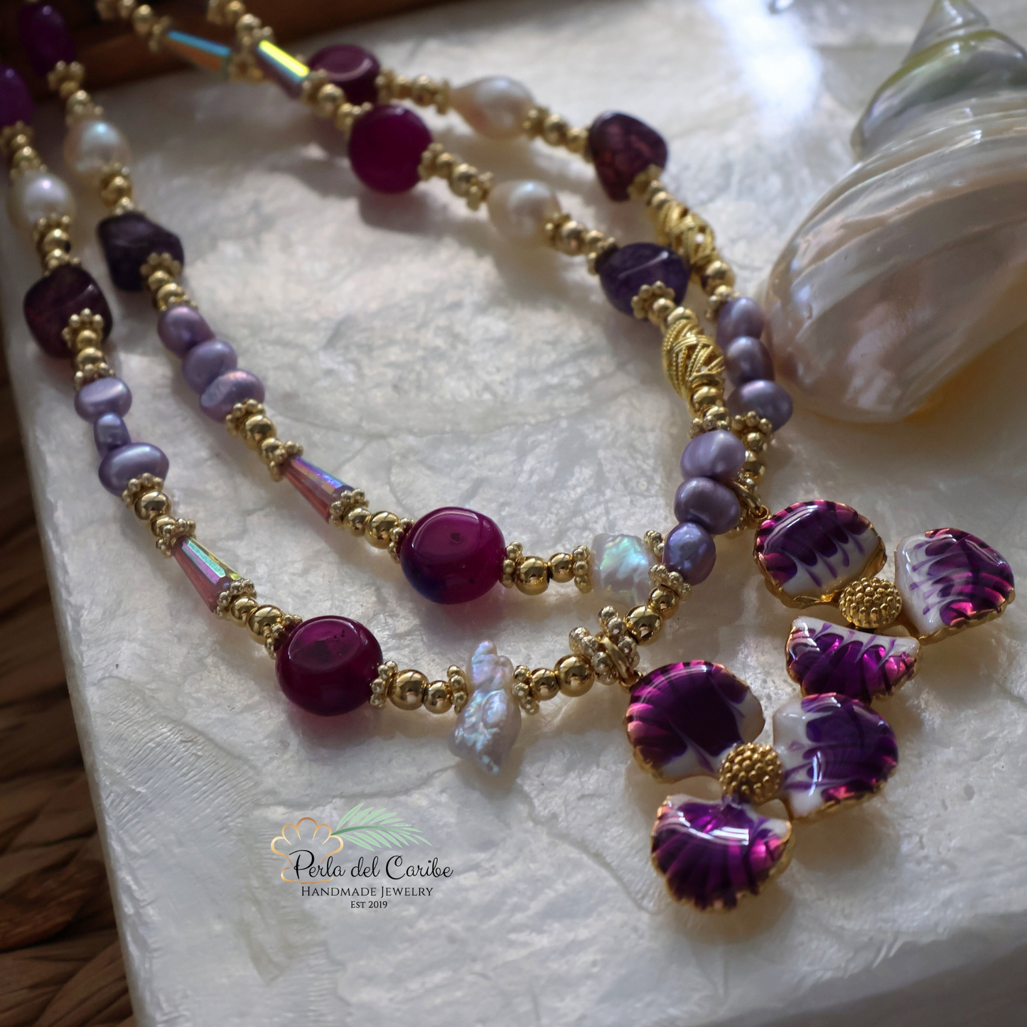 Velvet Orchid Necklace
