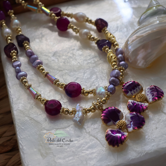 Velvet Orchid Necklace
